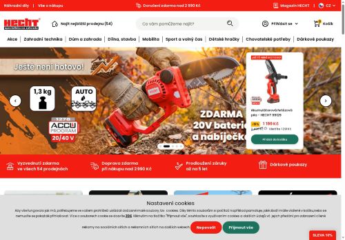 Webové stránky HECHT MOTORS s.r.o., Strančice