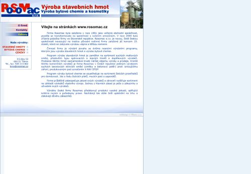 Zobrazit webové stránky Rosomac, s.r.o.