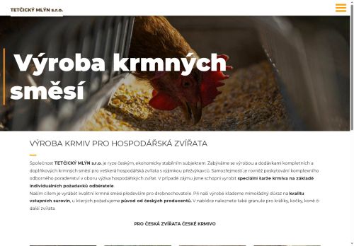 Zobrazit webové stránky Tetčický mlýn s.r.o.