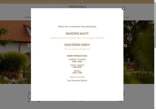 Zobrazit webové stránky Restaurace a penzion Tišnovská Rychta