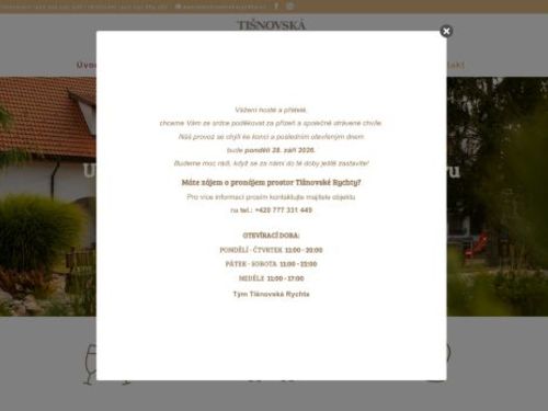 Restaurace a penzion Tišnovská Rychta