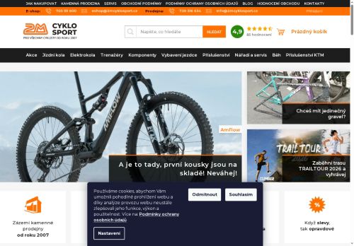 Zobrazit webové stránky 2M CYKLOSPORT