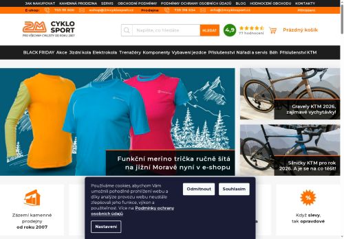 Zobrazit webové stránky 2M CYKLOSPORT