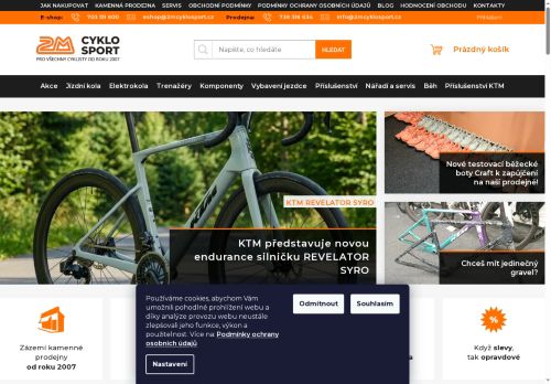 Zobrazit webové stránky 2M CYKLOSPORT