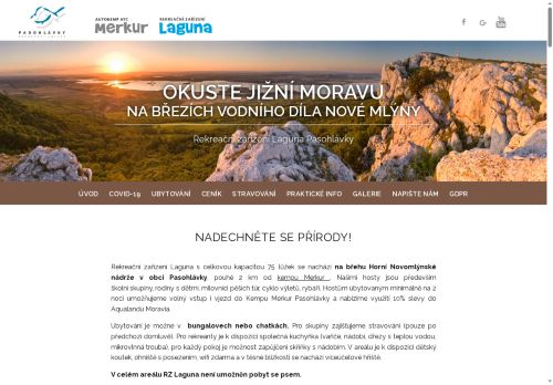 Zobrazit webové stránky Rekreační zařízení Laguna Pasohlávky