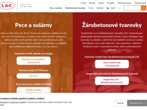 LAC, s.r.o. Výroba pecí, sušáren a žárobetonových tvarovek