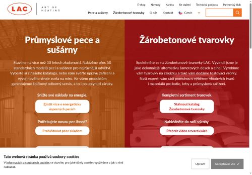 Zobrazit webové stránky LAC, s.r.o. - provozovna Žárobetonové tvarovky