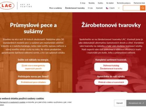 LAC, s.r.o. Výroba pecí, sušáren a žárobetonových tvarovek