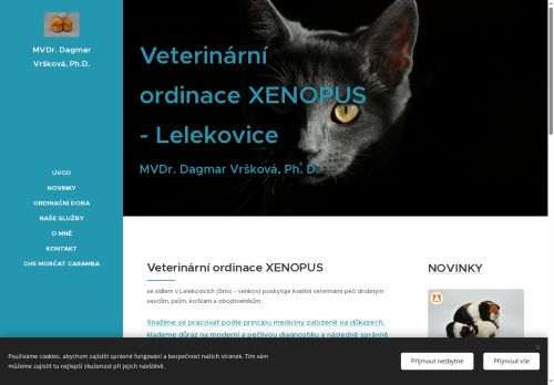 Zobrazit webové stránky Veterinární ordinace XENOPUS