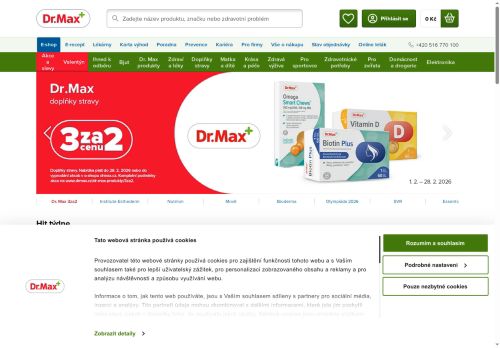 Zobrazit webové stránky Lékárna Dr. Max Šlapanice