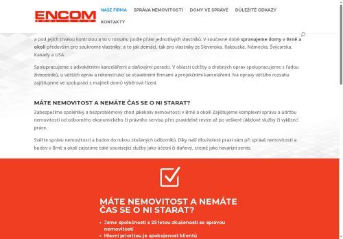 ENCOM, spol. s r.o. nabízí práci na pozici účetní v obci Brno