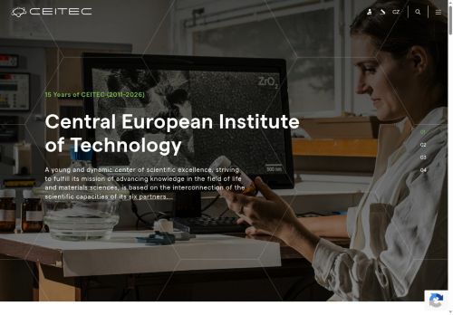 Webové stránky Masarykova univerzita, Brno