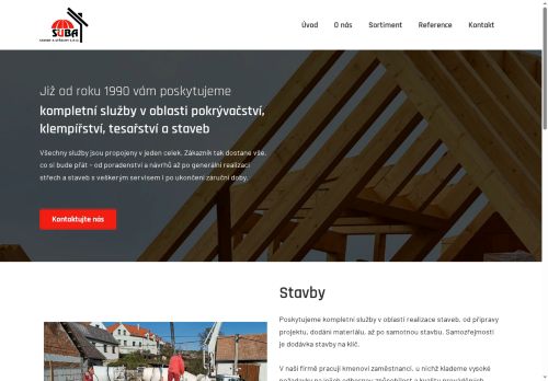 Zobrazit webové stránky Pokrývačství Šuba