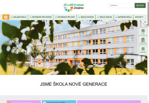 Zobrazit webové stránky Základní škola a Mateřská škola, Znojmo, Pražská 98
