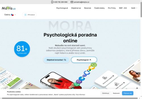 Zobrazit webové stránky Mojra.cz - online psychologická poradna