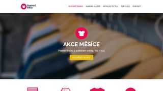 Zobrazit webové stránky Potisk textilu – triček, košil a pracovního oblečení