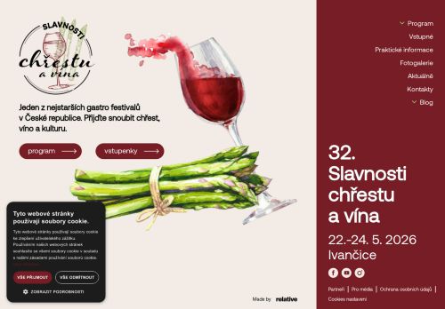 Zobrazit webové stránky Slavnosti chřestu Ivančice