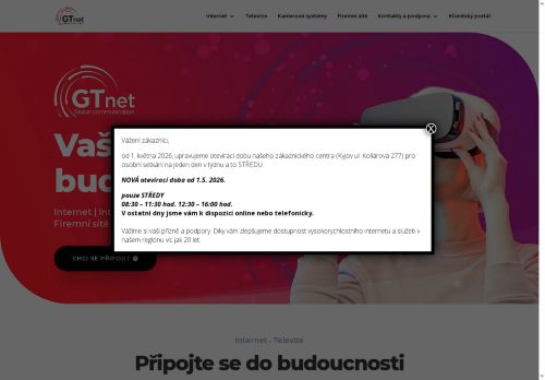 Webové stránky GT net s.r.o., Kyjov