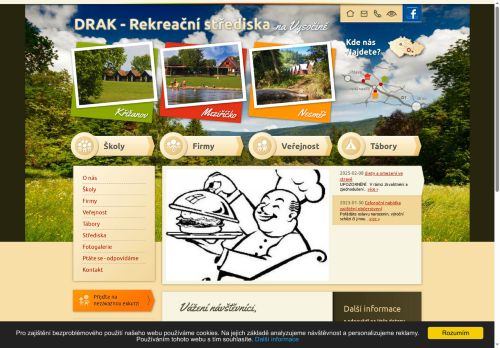 Webové stránky DINER, s.r.o., Křižanov