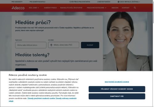 Zobrazit webové stránky Adecco - pobočka Brno