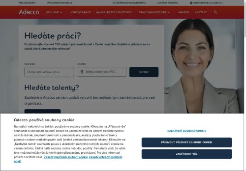 Zobrazit webové stránky Adecco - pobočka Brno