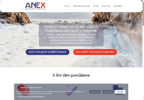 Zobrazit webové stránky ANEX - Kancelář Brno