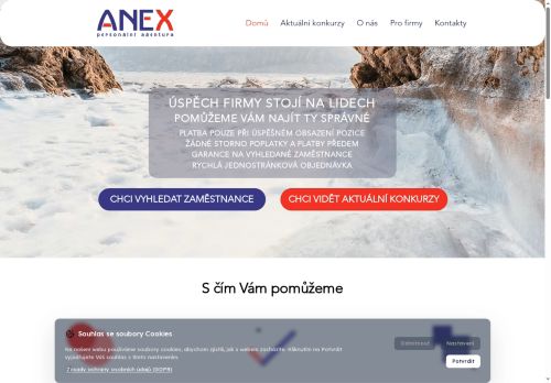 Zobrazit webové stránky ANEX - Kancelář Brno