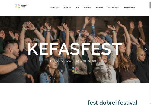 Zobrazit webové stránky Kefasfest