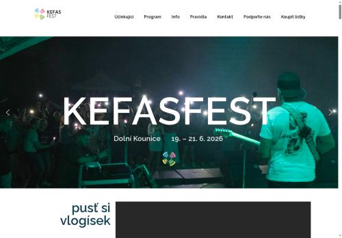 Zobrazit webové stránky Kefasfest