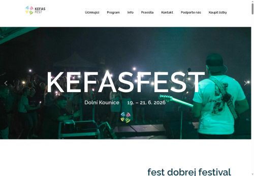 Zobrazit webové stránky Kefasfest