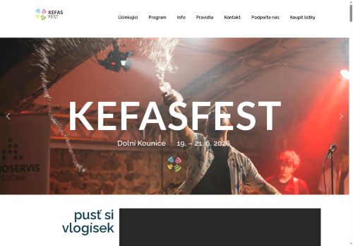 Zobrazit webové stránky Kefasfest
