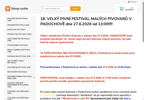 Zobrazit webové stránky Pivní festival Padochov