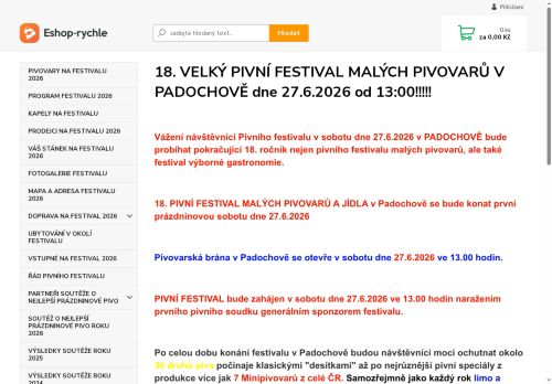 Zobrazit webové stránky Pivní festival Padochov