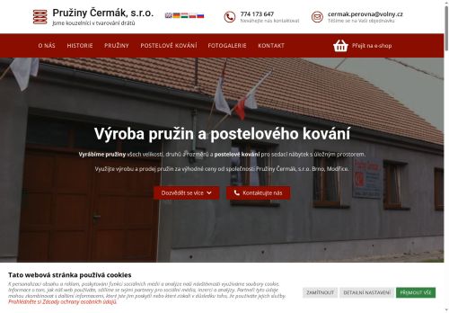 Zobrazit webové stránky Pružiny Čermák, s.r.o.
