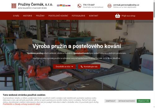 Zobrazit webové stránky Pružiny Čermák, s.r.o.