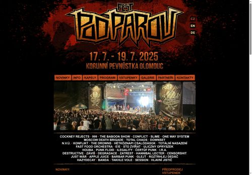 Zobrazit webové stránky Fest Pod Parou