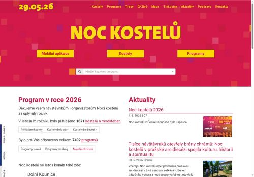 Zobrazit webové stránky Noc kostelů