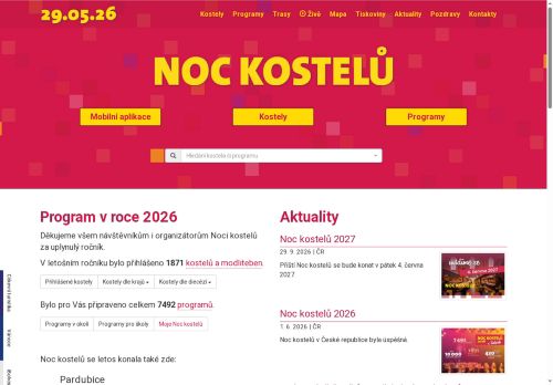 Zobrazit webové stránky Noc kostelů