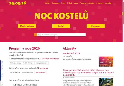 Zobrazit webové stránky Noc kostelů