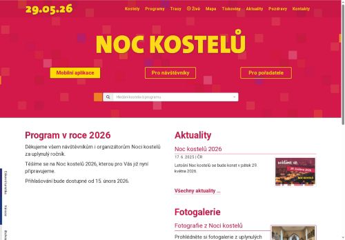 Zobrazit webové stránky Noc kostelů