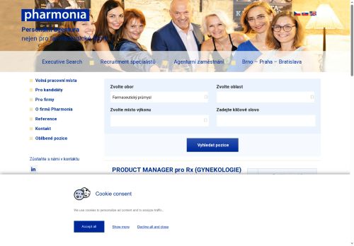 Zobrazit webové stránky Pharmonia s.r.o. - pobočka Brno