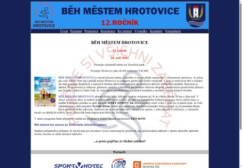 Zobrazit webové stránky Běh městem Hrotovice
