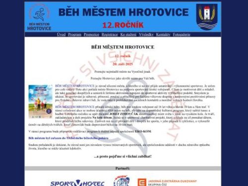 Běh městem Hrotovice