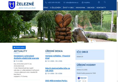 Zobrazit webové stránky Obecní úřad Železné