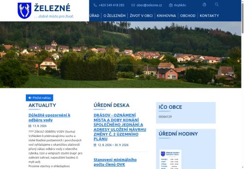 Zobrazit webové stránky Obecní úřad Železné