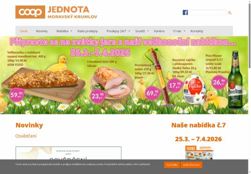 Zobrazit webové stránky Jednota Moravský Krumlov