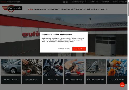 Webové stránky Autopark Kyjov s.r.o., Kyjov