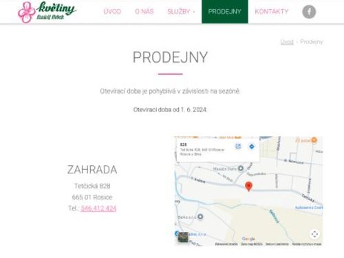 Květinářství – Rudolf Hrbek