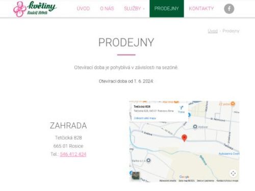 Květinářství – Rudolf Hrbek