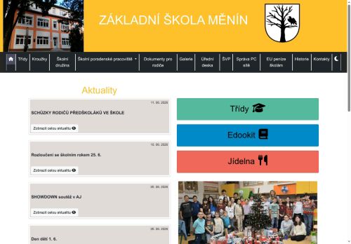 Zobrazit webové stránky Základní škola Měnín 